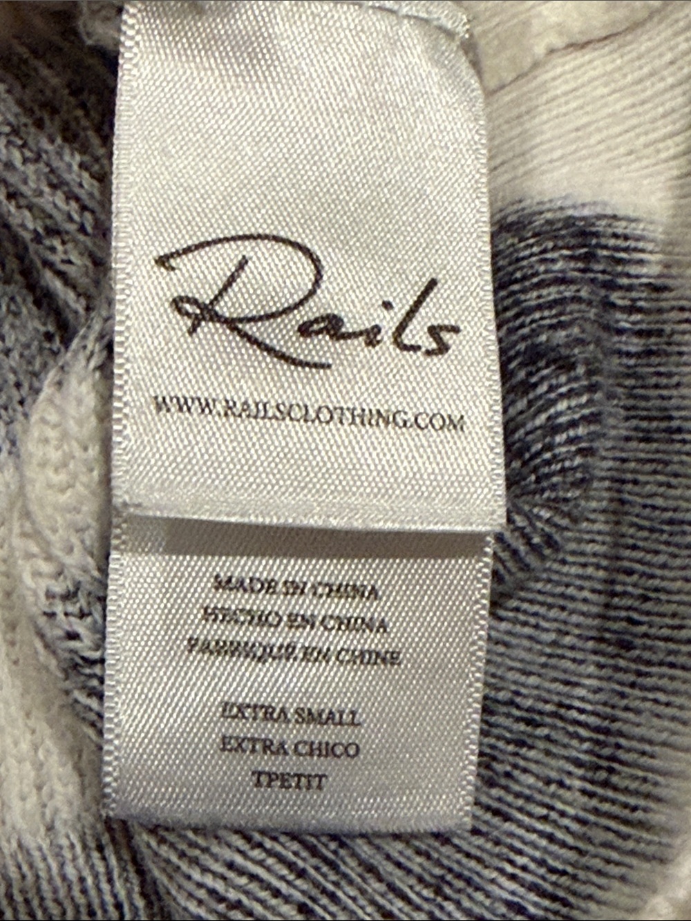Rails Black and White Zebra-Stripe Crewneck Sweater - Picture 7 of 8